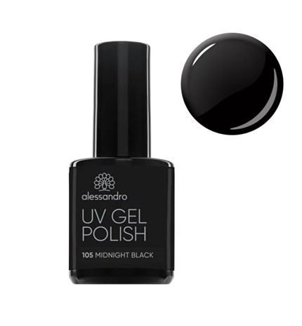 Uv Gel Polish MIDNIGHT BLACK, 10 ml