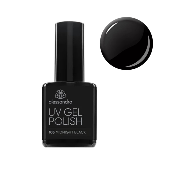 Uv Gel Polish MIDNIGHT BLACK, 10 ml