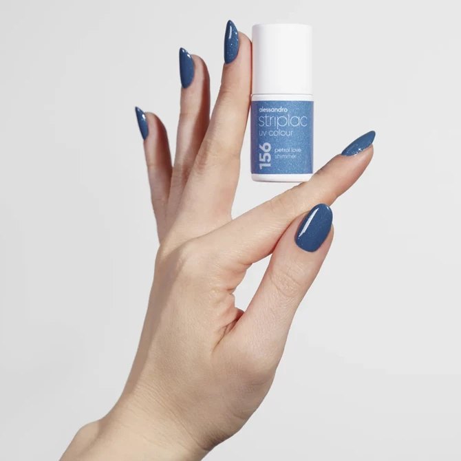 Striplac UV Colour Petrol Love Shimmer, 6,5 ml