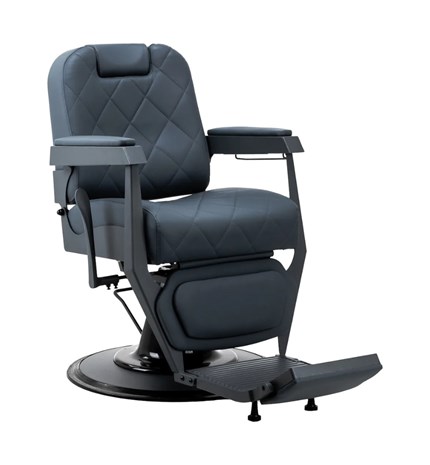 Brijačka stolica Bruno sa sivom bazom, siva