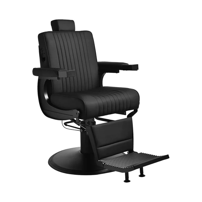 Brijačka stolica Levi bez šavova, crna