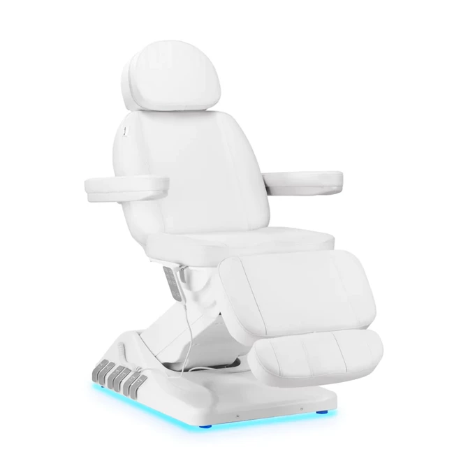 Električna kozmetička stolica SILLON Luxury 3 motora s nožnom kontrolom, bijela