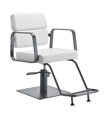 Frizerska stolica Porto, bijelo-siva