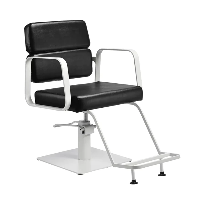 Frizerska stolica Porto, crno-bijela