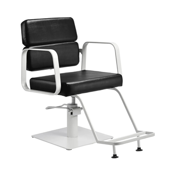 Frizerska stolica Porto, crno-bijela