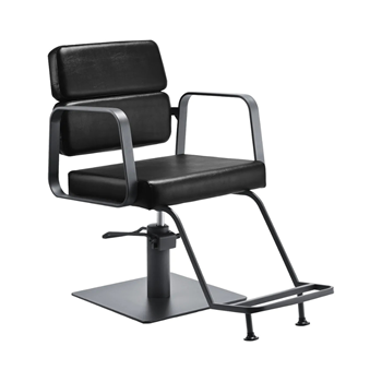 Frizerska stolica Porto, crno-siva