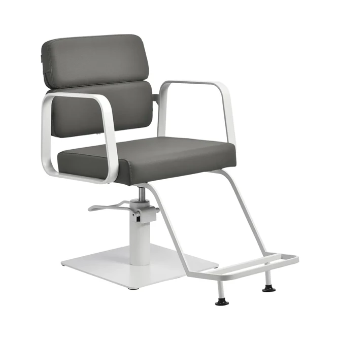 Frizerska stolica Porto, sivo-bijela