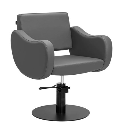 Frizerska stolica Sewilla CRNA baza, siva