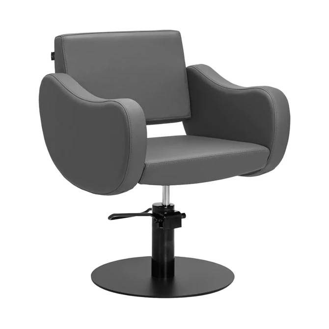 Frizerska stolica Sewilla CRNA baza, siva