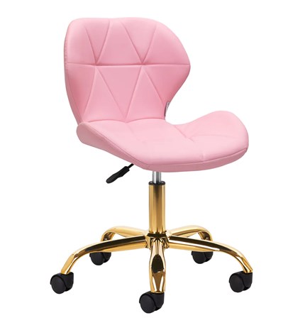 Kozmetička radna stolica QS-06G, roza