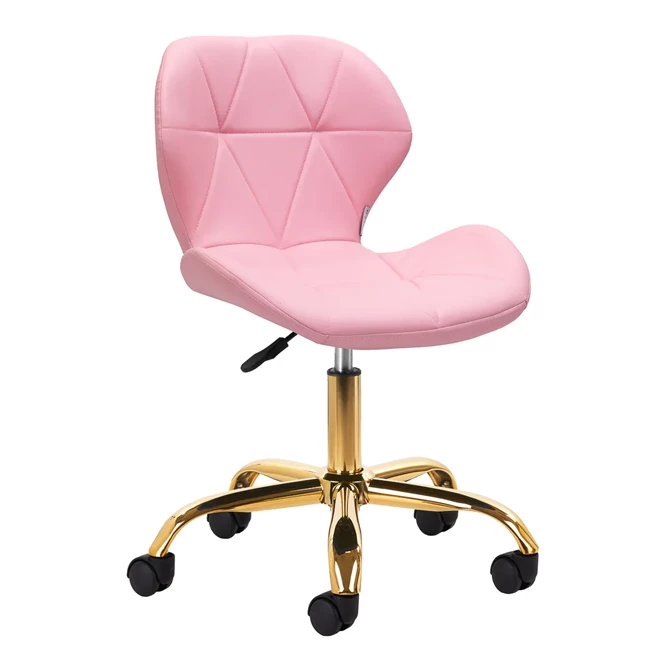 Kozmetička radna stolica QS-06G, roza