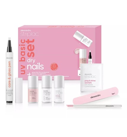 Striplac Uv Basic Set + Colour Dry Nails - bazni početni set 