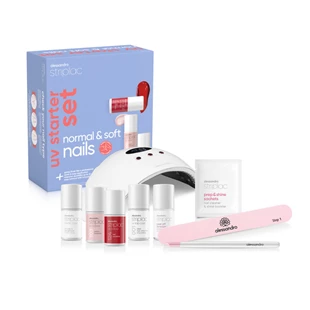 Striplac Uv Starter Set Normal & Soft Nails - 2 Colours - standardni početni set s lampom