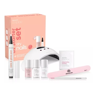 Striplac Uv Starter Set Dry Nails - 1 Colour - standardni početni set s lampom