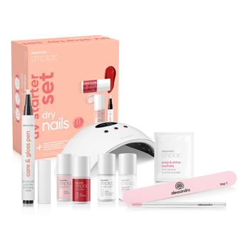 Striplac Uv Starter Set Dry Nails - 2 Colours - standardni početni set s lampom