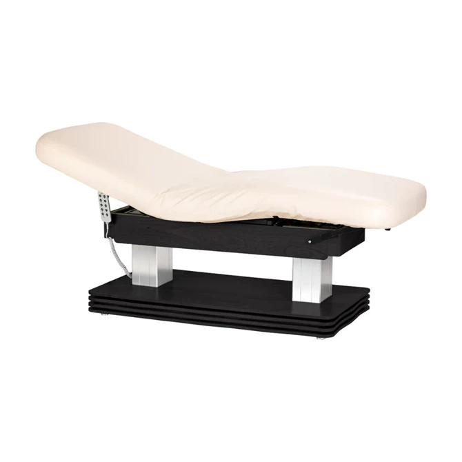 Spa krevet Sillon Comfort s crnom bazom, krem