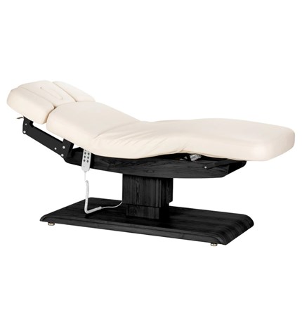 Spa krevet Sillon Relax s crnom bazom, krem