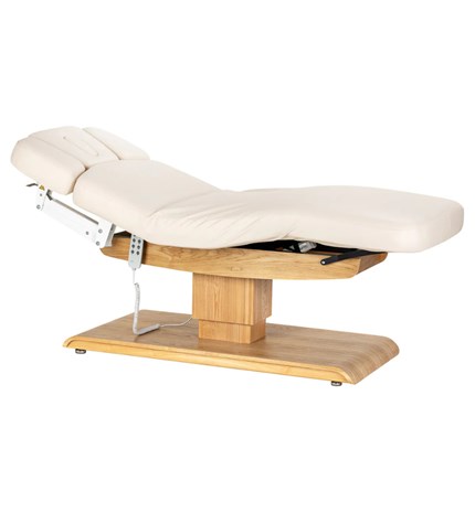 Spa krevet Sillon Relax s smeđom bazom, krem