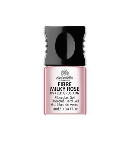 FIBRE MILKY ROSE UV / LED BRUSH ON GEL, 10 ML