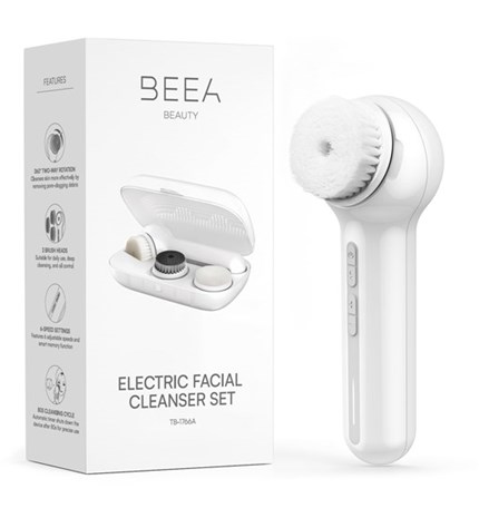 Čistač za lice Beea Beauty, rotirajući, 6 brzina, putna kutija
