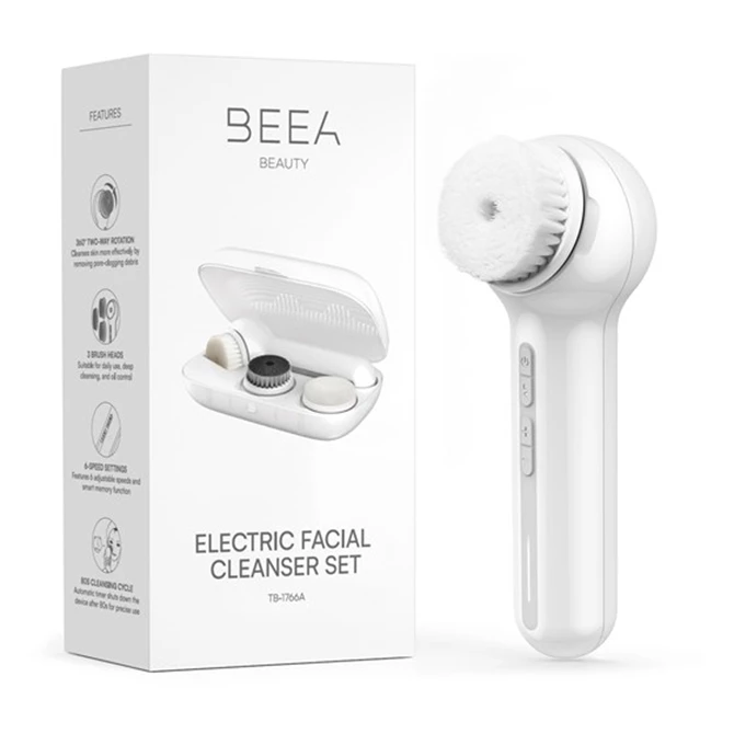 Čistač za lice Beea Beauty, rotirajući, 6 brzina, putna kutija